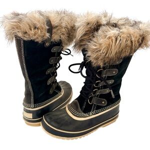 Sorel Joan of Arctic Waterproof Winter Boots Women’s 7 Faux Fur Tall  Snow Boot